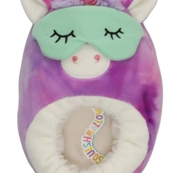 Girls Lola The Unicorn Plush Slipper, Junior Sizes 4-5 - Picture 2 of 6